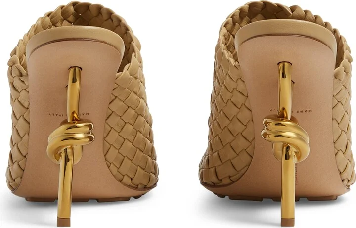 Bottega Veneta Leather Knot Mules 90 - Image 2