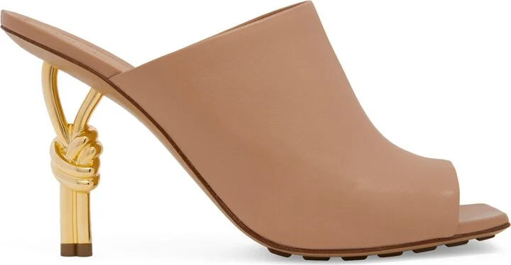 Bottega Veneta Leather Knot Mules 90
