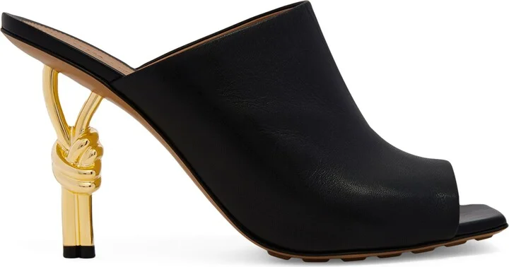 Bottega Veneta Leather Knot Mules 90
