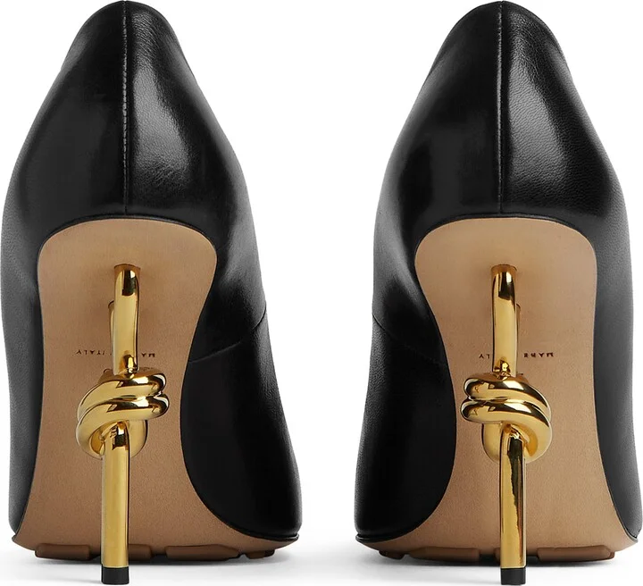 Bottega Veneta Leather Knot Pumps 90 - Image 3