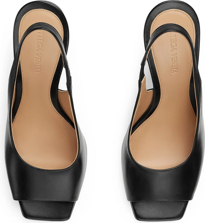 Bottega Veneta Leather Knot Slingback Heels 90 - Image 4