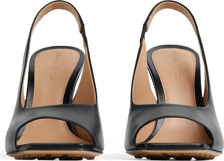 Bottega Veneta Leather Knot Slingback Heels 90 - Image 5