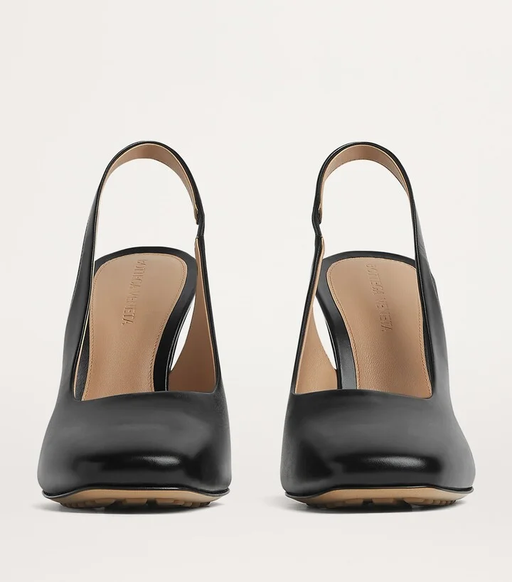 Bottega Veneta Leather Knot Slingback Heels 90 - Image 4