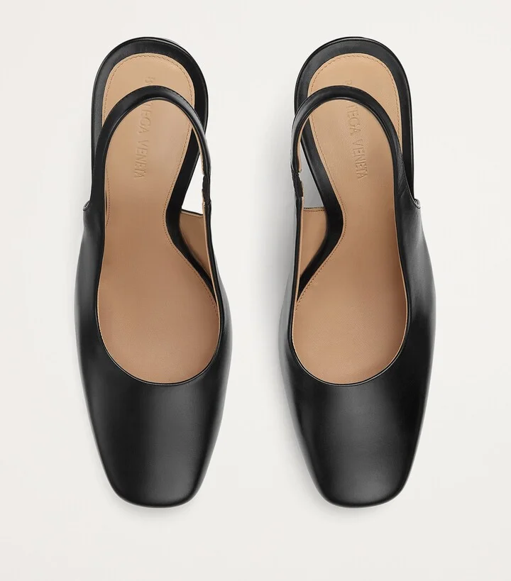 Bottega Veneta Leather Knot Slingback Heels 90 - Image 6