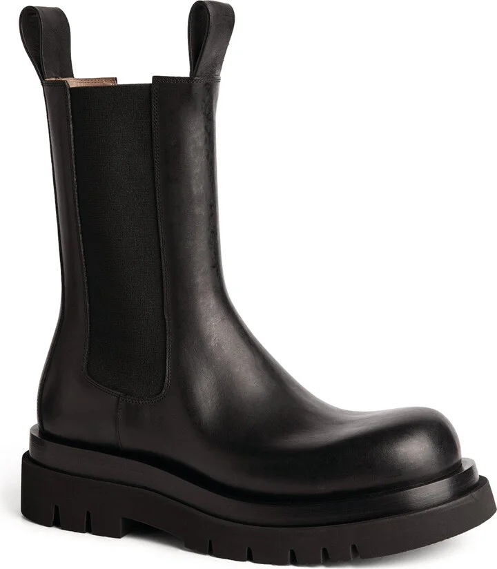 Bottega Veneta Leather Lug Boots - Image 3