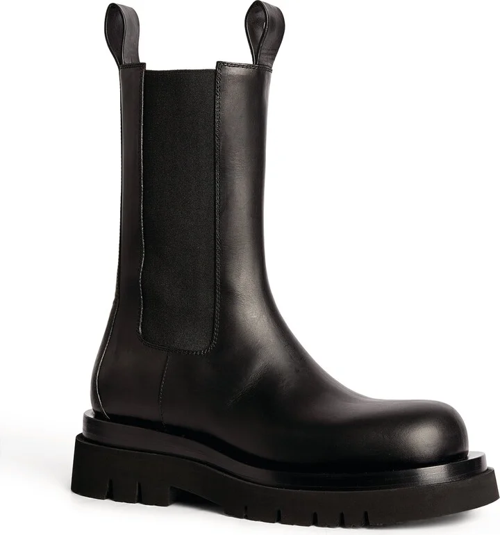 Bottega Veneta Leather Lug Boots - Image 4