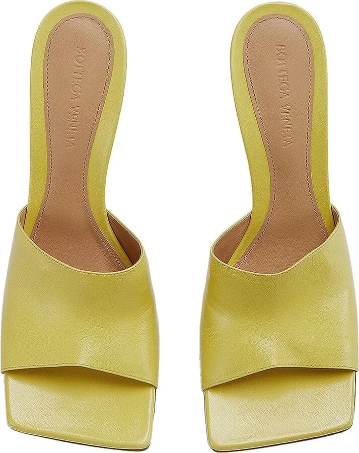 Bottega Veneta Leather Mules in Yellow - Image 2