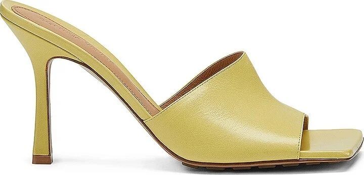 Bottega Veneta Leather Mules in Yellow