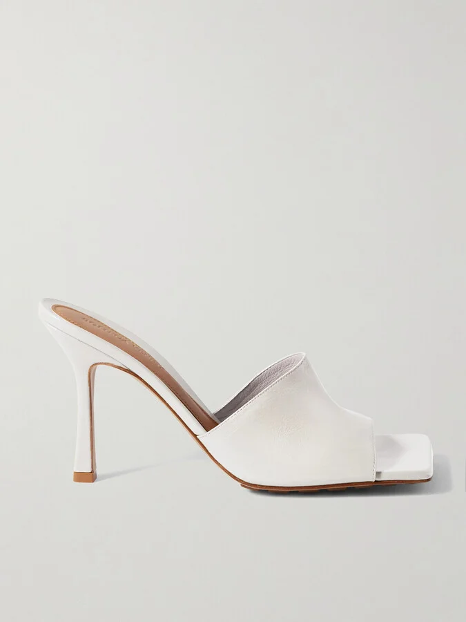 Bottega Veneta - Leather Mules - White