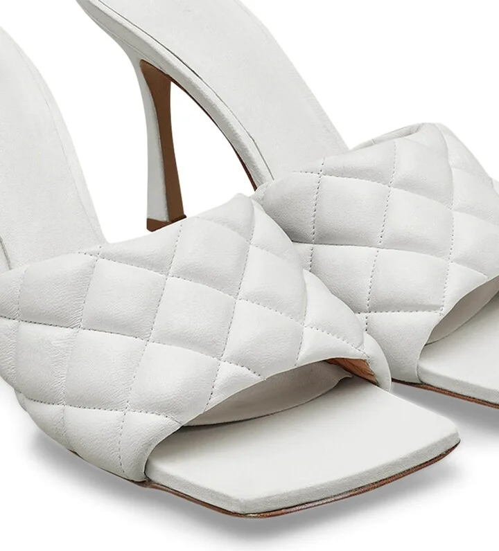 Bottega Veneta Leather Padded Mules 90 - Image 5