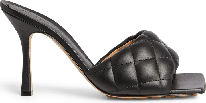 Bottega Veneta Leather Padded Mules 90