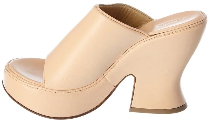 Bottega Veneta Leather Platform Sandal - Image 2