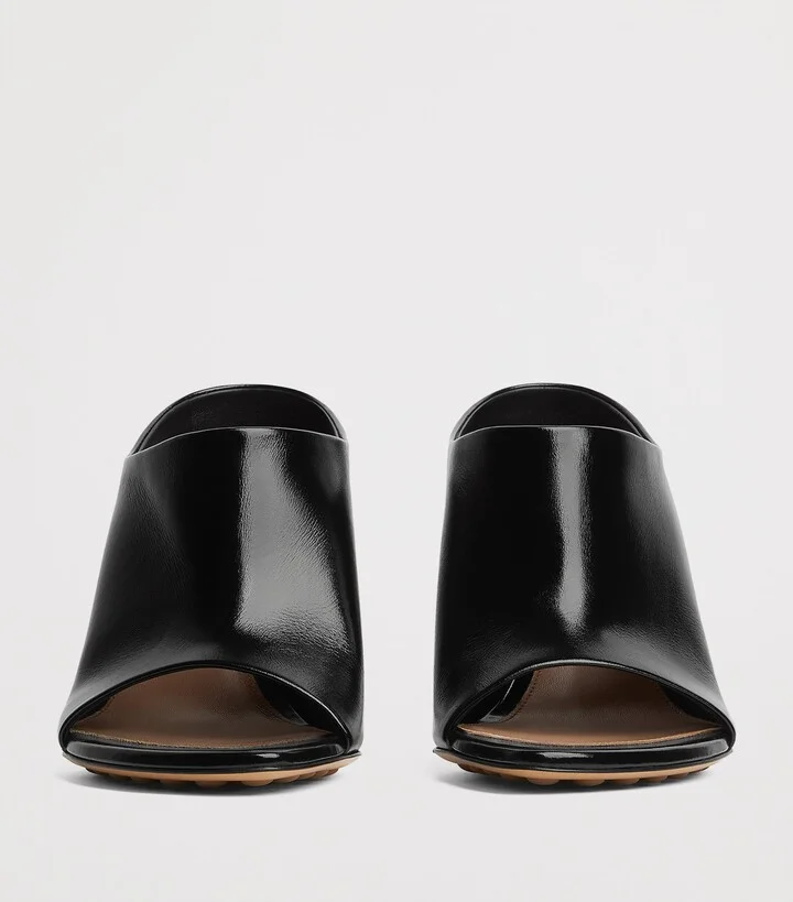 Bottega Veneta Leather Rana Mules 90 - Image 3