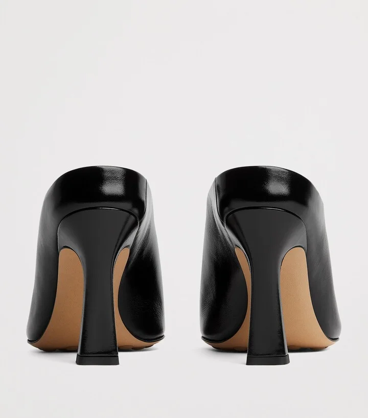 Bottega Veneta Leather Rana Mules 90 - Image 4