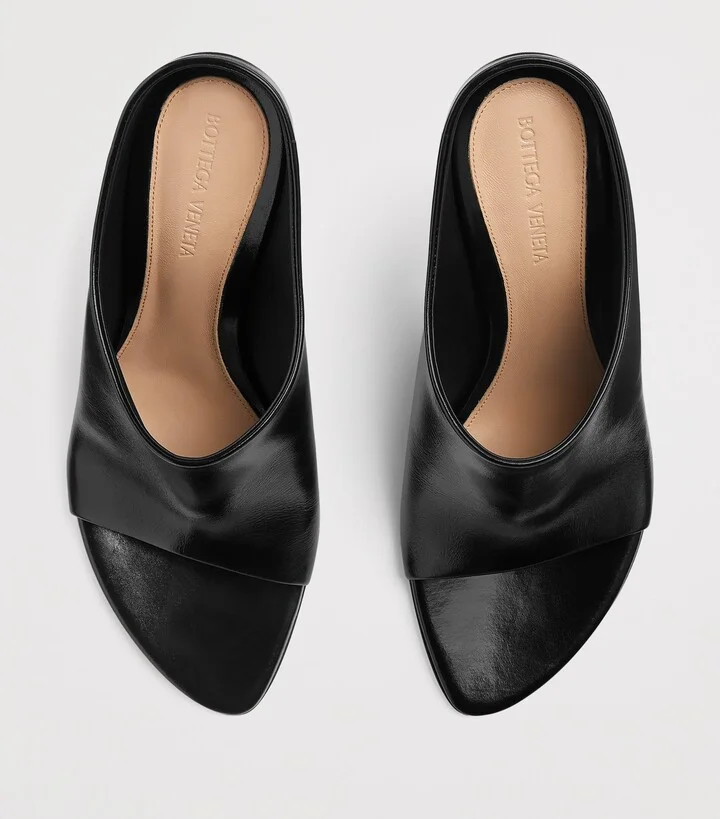 Bottega Veneta Leather Rana Mules 90 - Image 5