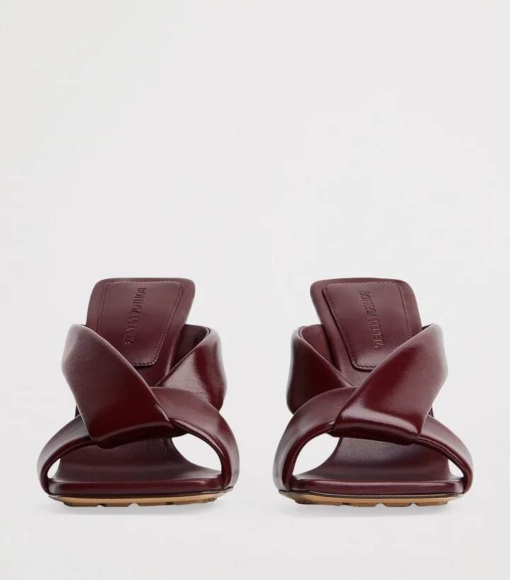 Bottega Veneta Leather Riva Mules 90 - Image 3