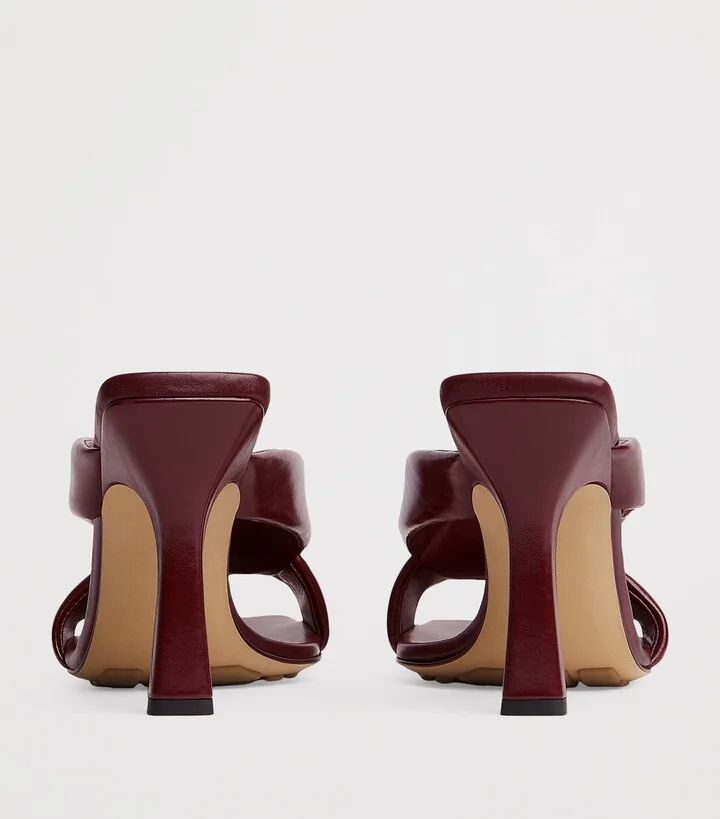 Bottega Veneta Leather Riva Mules 90 - Image 4