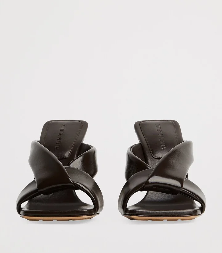 Bottega Veneta Leather Riva Mules 90 - Image 2