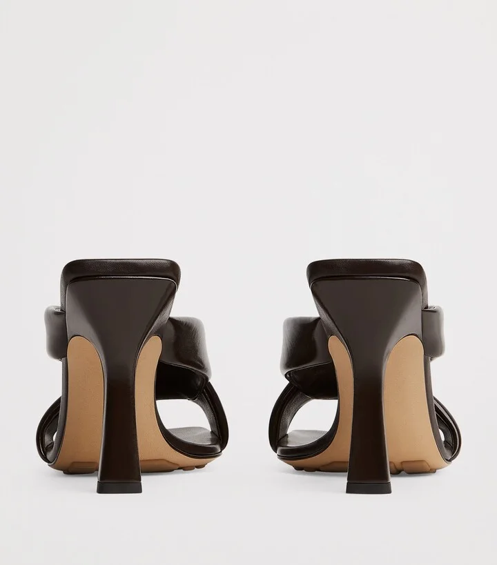 Bottega Veneta Leather Riva Mules 90 - Image 3