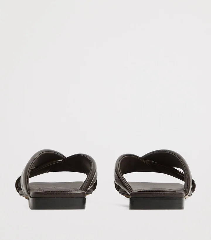 Bottega Veneta Leather Riva Mules - Image 4