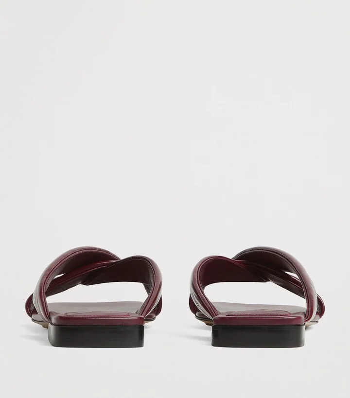 Bottega Veneta Leather Riva Mules - Image 4