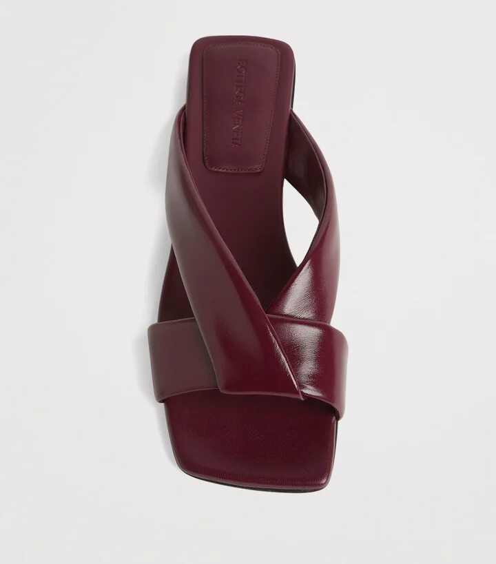 Bottega Veneta Leather Riva Mules - Image 5