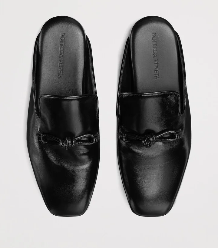 Bottega Veneta Leather Roma Slippers - Image 5