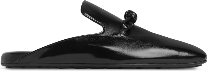 Bottega Veneta Leather Roma Slippers