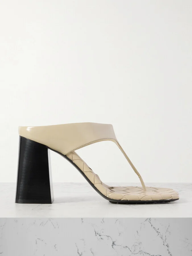Bottega Veneta - Leather Sandals - Ivory