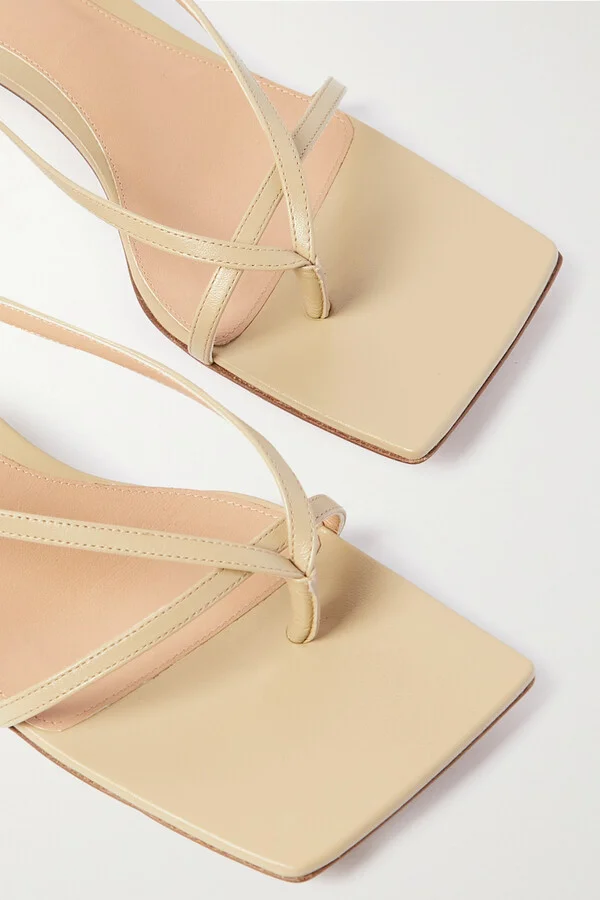 Bottega Veneta - Leather Sandals - Neutrals - Image 4
