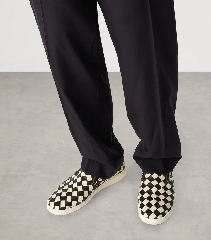 Bottega Veneta Leather Sawyer Sneakers - Image 2