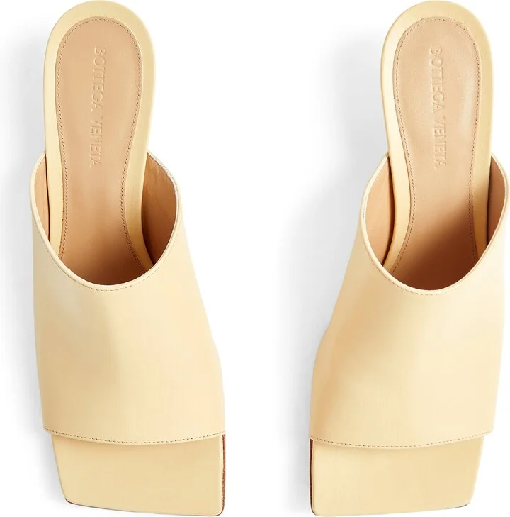 Bottega Veneta Leather Stretch Mules 40 - Image 3