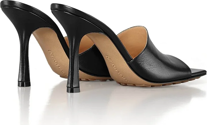 Bottega Veneta Leather Stretch Mules 90 - Image 3