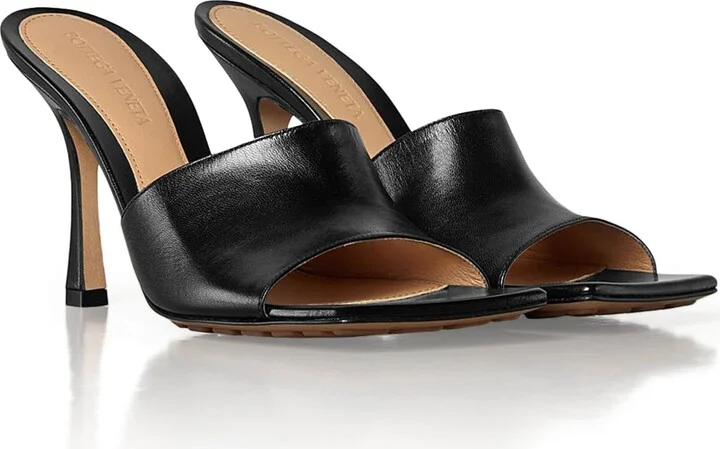 Bottega Veneta Leather Stretch Mules 90 - Image 4