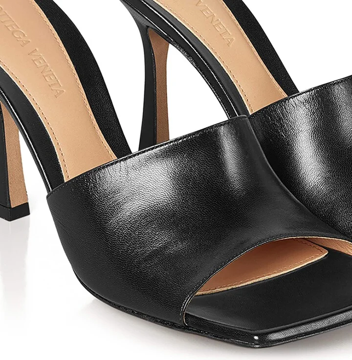 Bottega Veneta Leather Stretch Mules 90 - Image 5