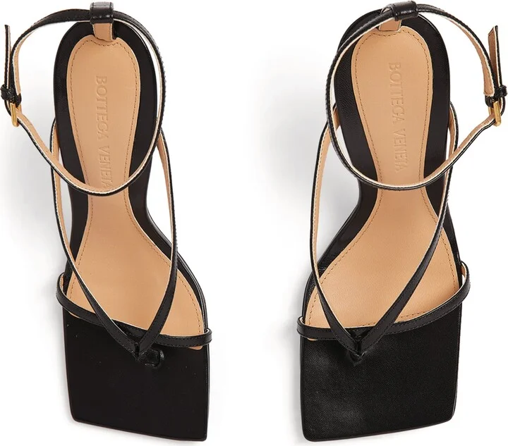 Bottega Veneta Leather Stretch Sandals 90 - Image 3
