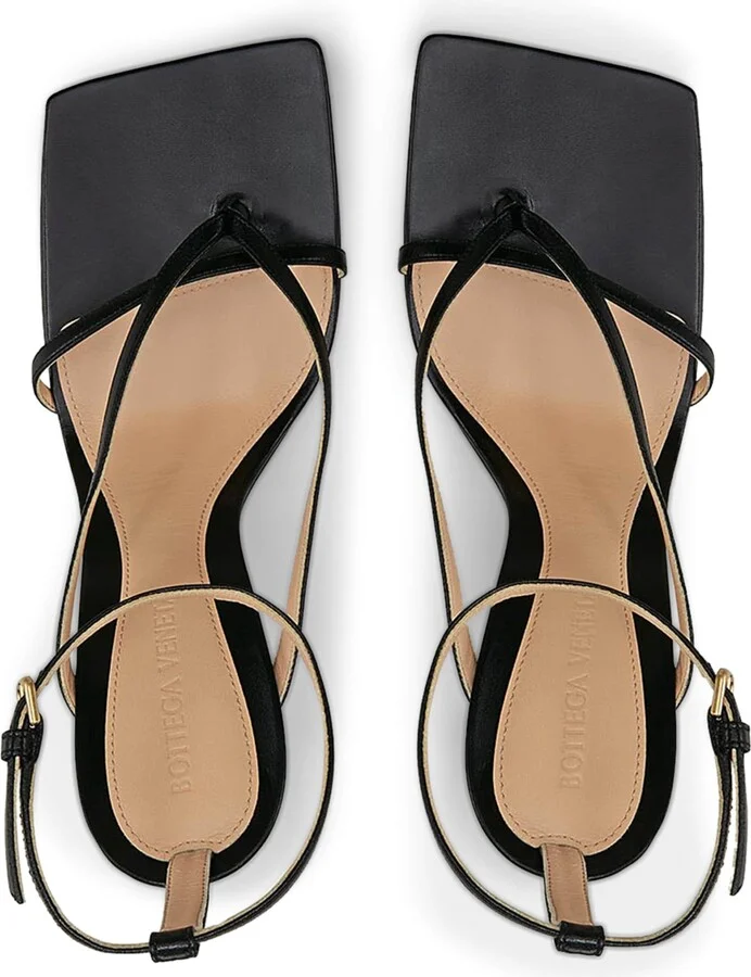 Bottega Veneta Leather Stretch Sandals 90 - Image 4