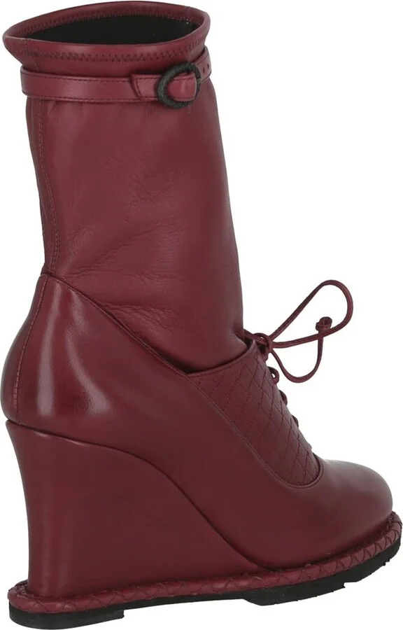Bottega Veneta Leather Wedge Leather Boot - Image 2