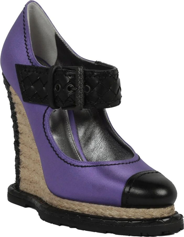 Bottega Veneta Leather Wedge Sandal - Image 2