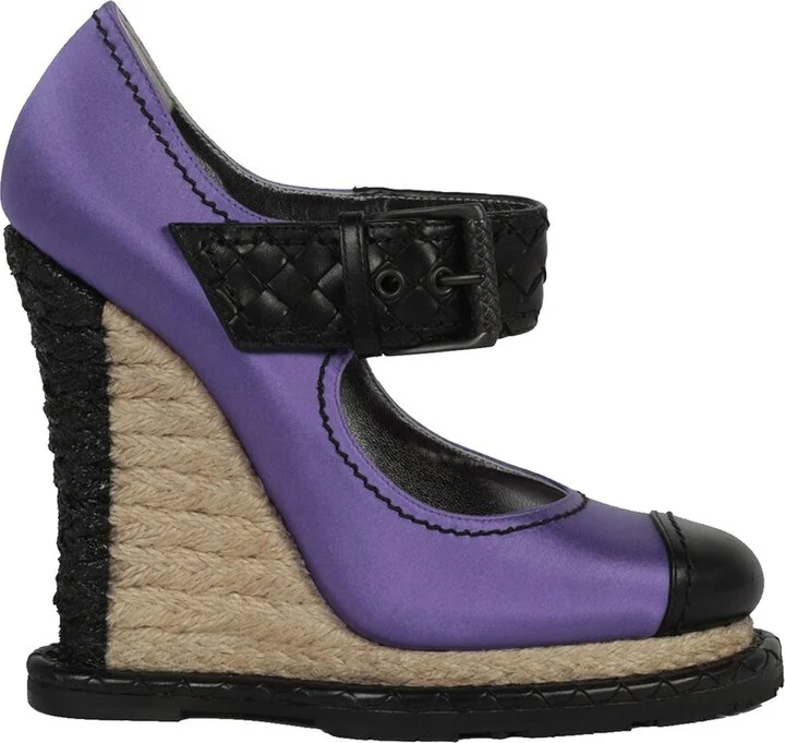 Bottega Veneta Leather Wedge Sandal