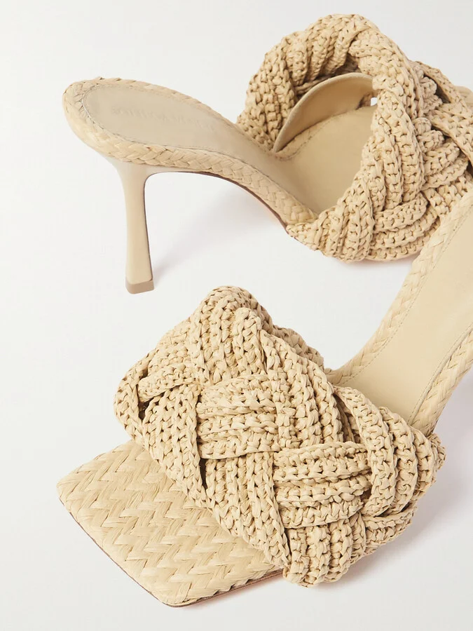 Bottega Veneta - Lido Intrecciato Leather Mules - Neutrals - Image 4
