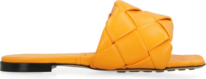 Bottega Veneta Lido Leather Flat Sandals - Image 2