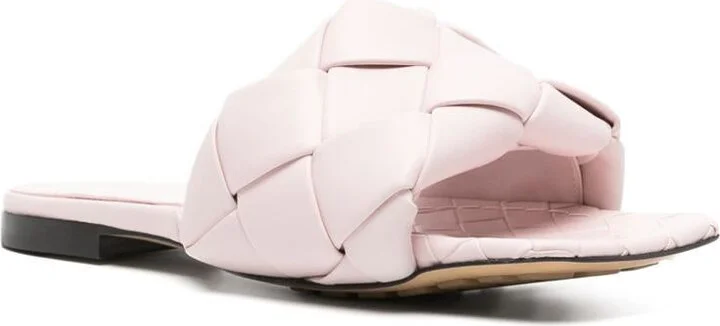 Bottega Veneta Lido Leather Flat Sandals - Image 2