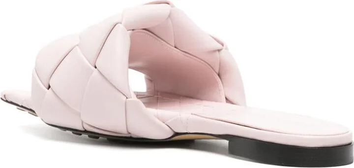 Bottega Veneta Lido Leather Flat Sandals - Image 4