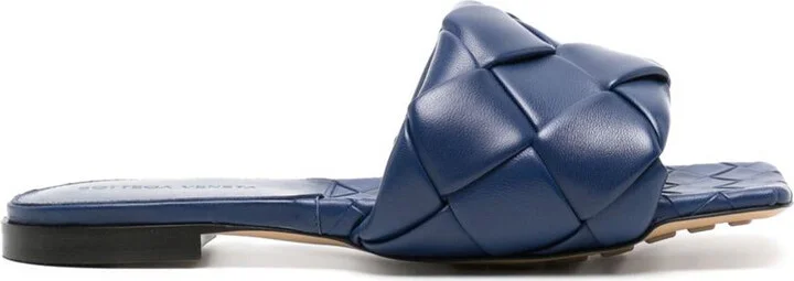 Bottega Veneta Lido Leather Flat Sandals