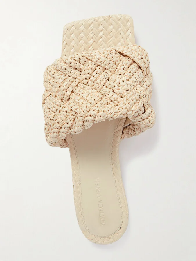 Bottega Veneta - Lido Leather Slides - Neutrals - Image 5