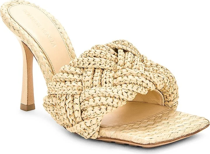 Bottega Veneta Lido Mule Sandal in Beige - Image 2