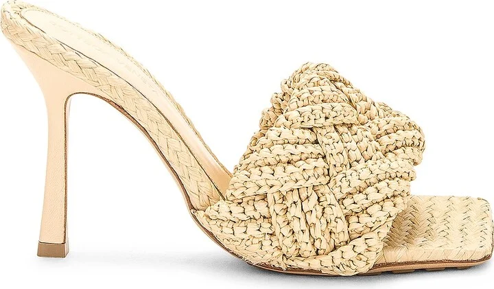 Bottega Veneta Lido Mule Sandal in Beige