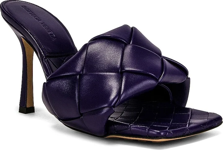 Bottega Veneta Lido Mule Sandals in Purple - Image 2