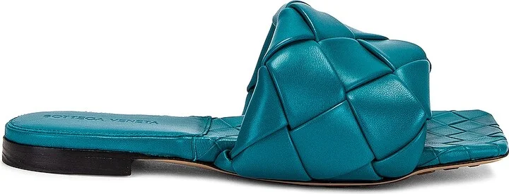 Bottega Veneta Lido Sandals in Blue